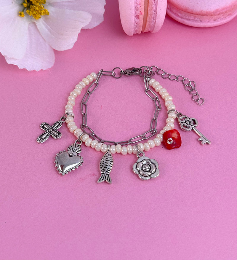 Pulsera amor infinito plateada