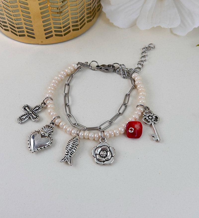 Pulsera amor infinito plateada