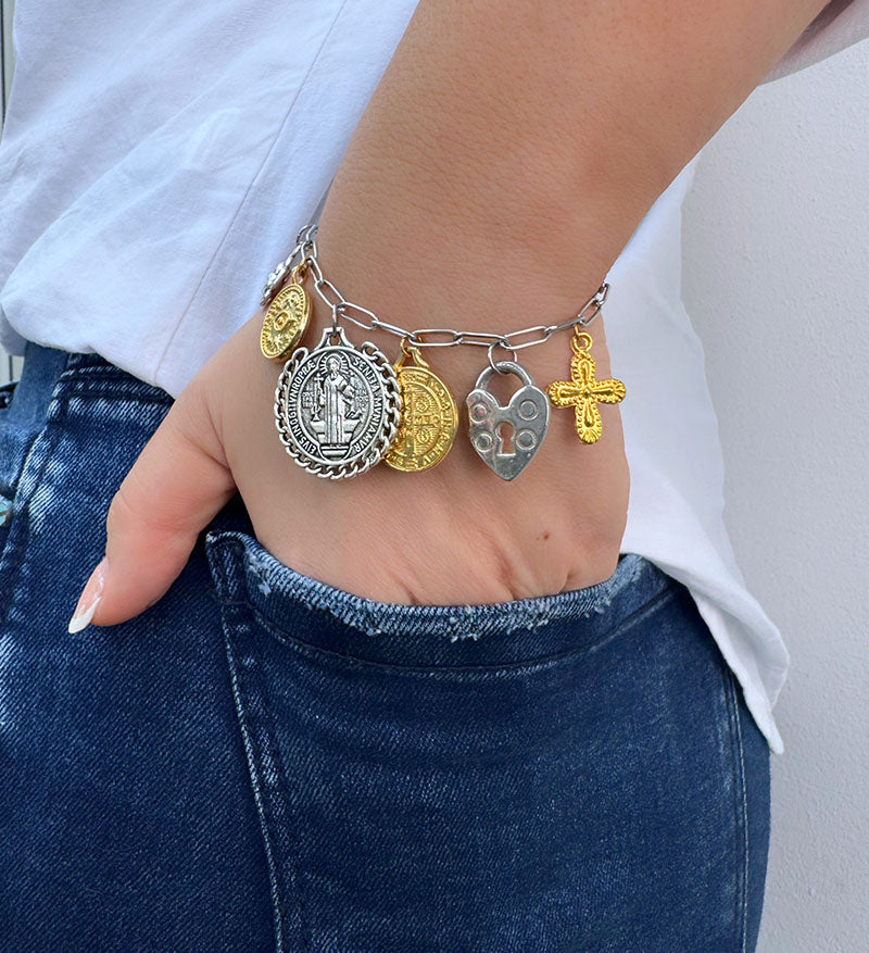Pulsera rosa mistica